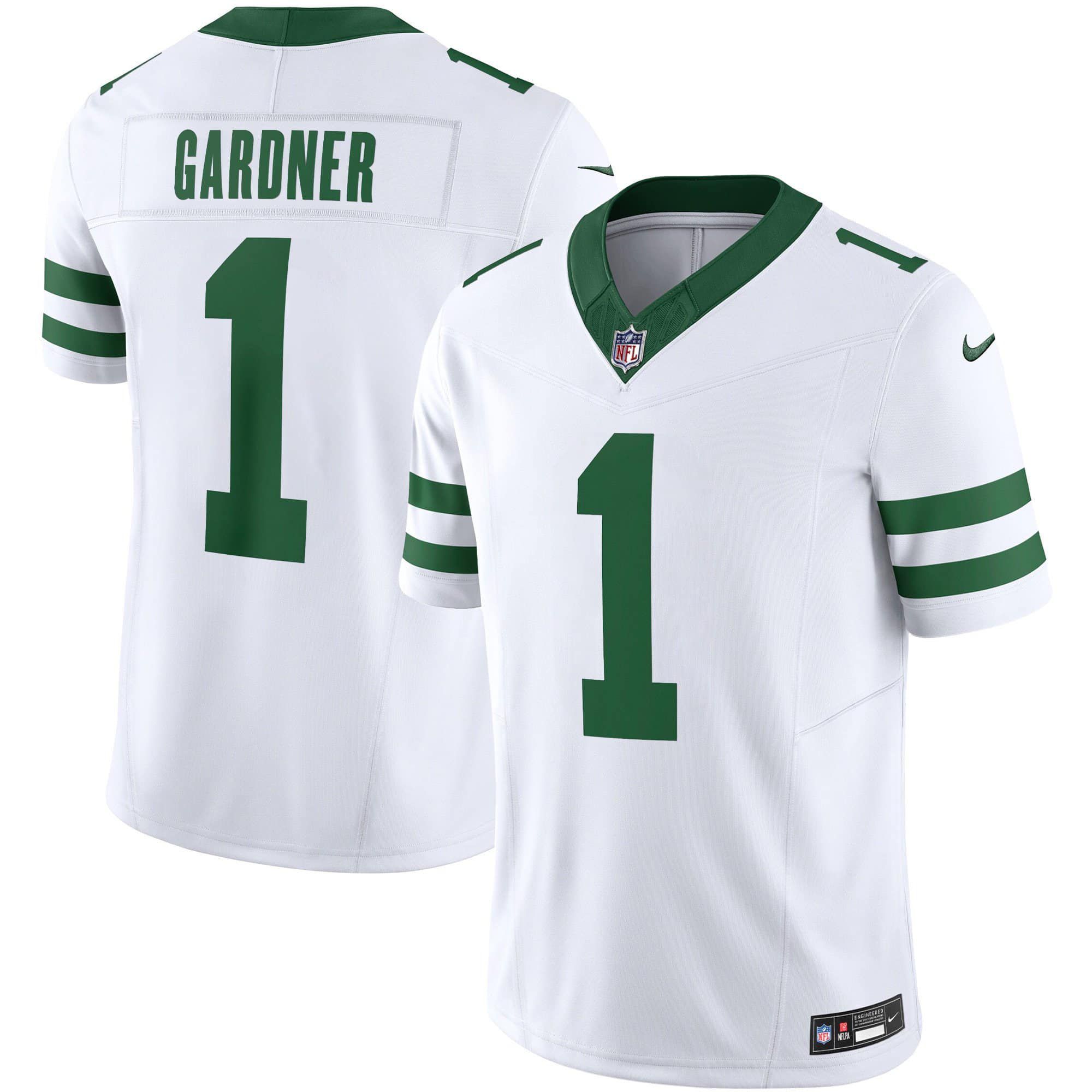 Men New York Jets #1 Gardner White 2024 Nike Limited NFL Jersey